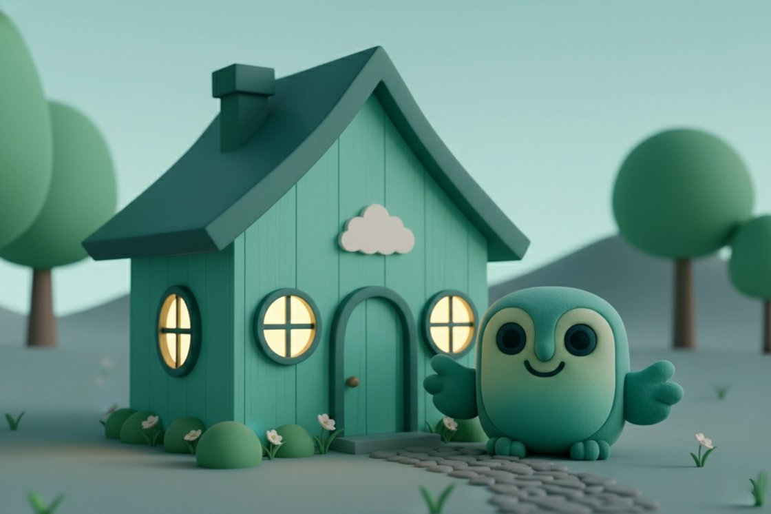 Wise de NettoWise uil voor zijn huisje