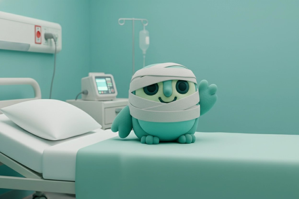 Wise de NettoWise uil in het ziekenhuis