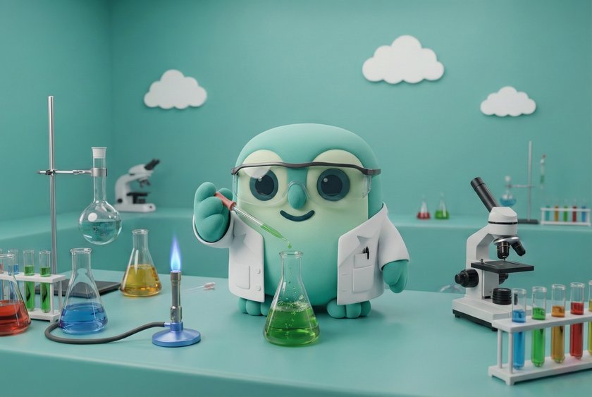 Wise de uil werkt aan NettoWise in het lab